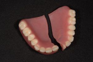 Broken dentures